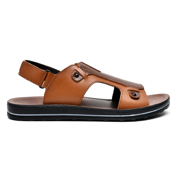 starlet LEATHER SANDAL -WA-1840 TAN MEN SANDAL