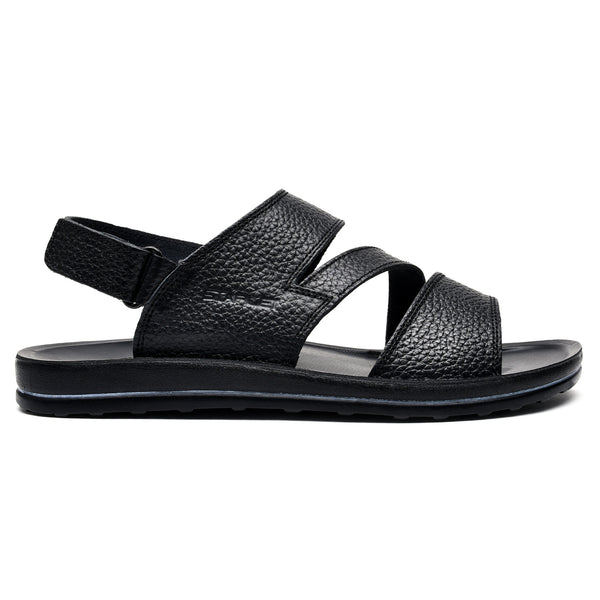 starlet LEATHER SANDAL -WA-1841 BLACK MEN SANDAL