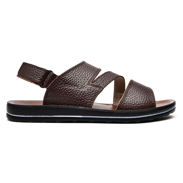 starlet LEATHER SANDAL -WA-1841 BROWN MEN SANDAL