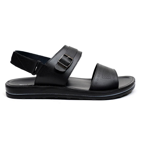 starlet LEATHER SANDAL -WA-1842 BLACK MEN SANDAL