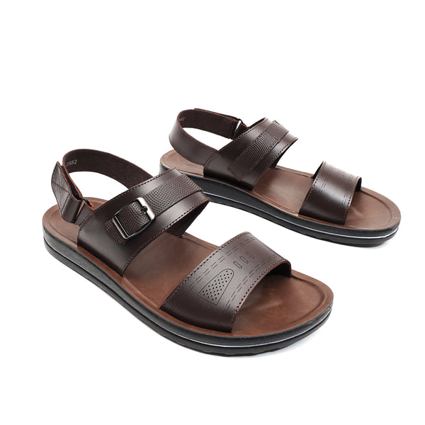 Starlet LEATHER SANDAL -WA-1842 BROWN MEN SANDAL