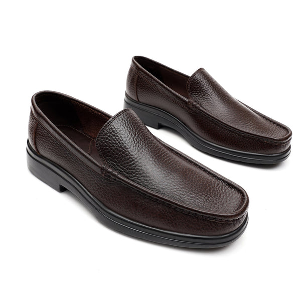 Starlet LEATHER SHOES - 4531 BROWN MEN LOAFER