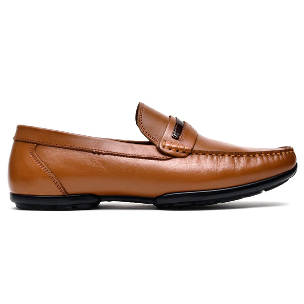 starlet LEATHER SHOES - DREAM-001 TAN MEN LOAFER