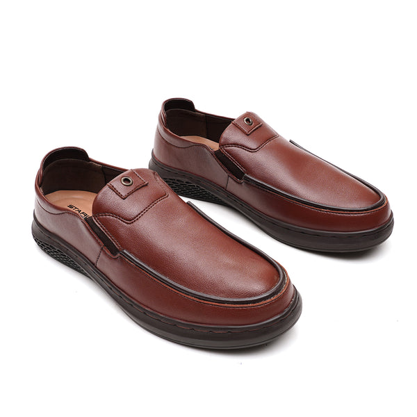 starlet LEATHER SHOES - DRG-04 BROWN MEN CASUAL