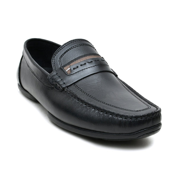 starlet LEATHER SHOES - DRM13 - BLACK MEN LOAFER