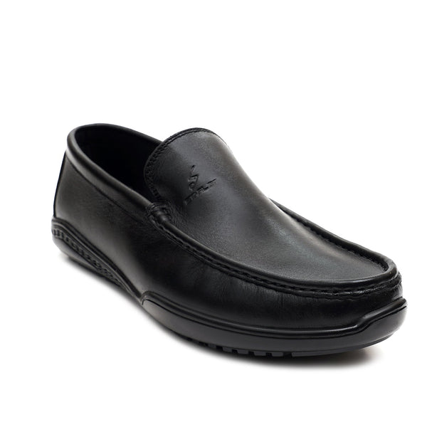 Starlet LEATHER SHOES - FBL-001 BLACK MEN LOAFER