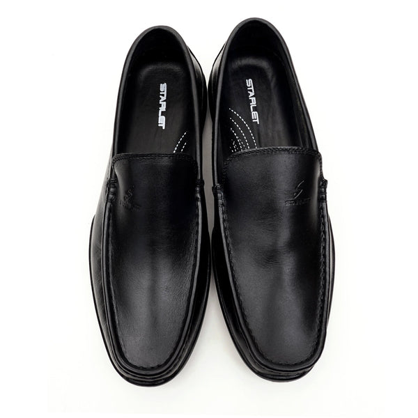 starlet LEATHER SHOES - FBL-001 BLACK MEN LOAFER