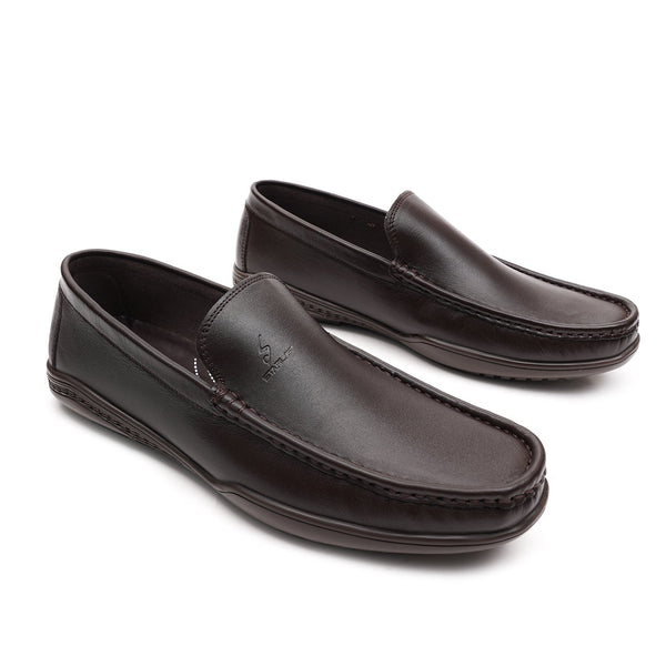 Starlet LEATHER SHOES - FBL-001 BROWN MEN LOAFER