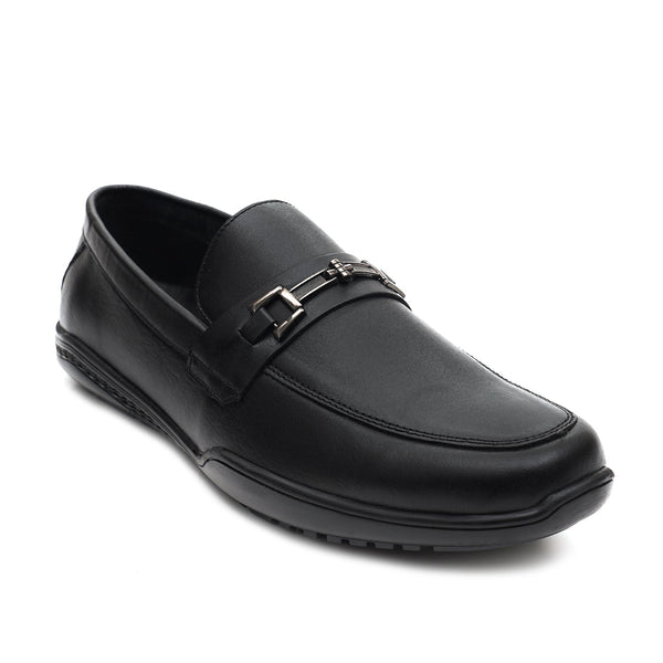 starlet LEATHER SHOES - FBL-002 BLACK MEN LOAFER