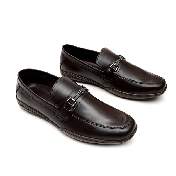Starlet LEATHER SHOES - FBL-002 BROWN MEN LOAFER