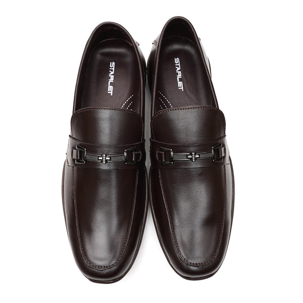 Starlet LEATHER SHOES - FBL-002 BROWN MEN LOAFER