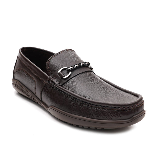 starlet LEATHER SHOES - FBL-003 BROWN MEN LOAFER
