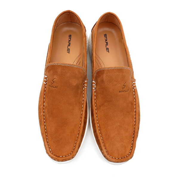 Starlet LEATHER SHOES - FBL-004 TAN MEN LOAFER