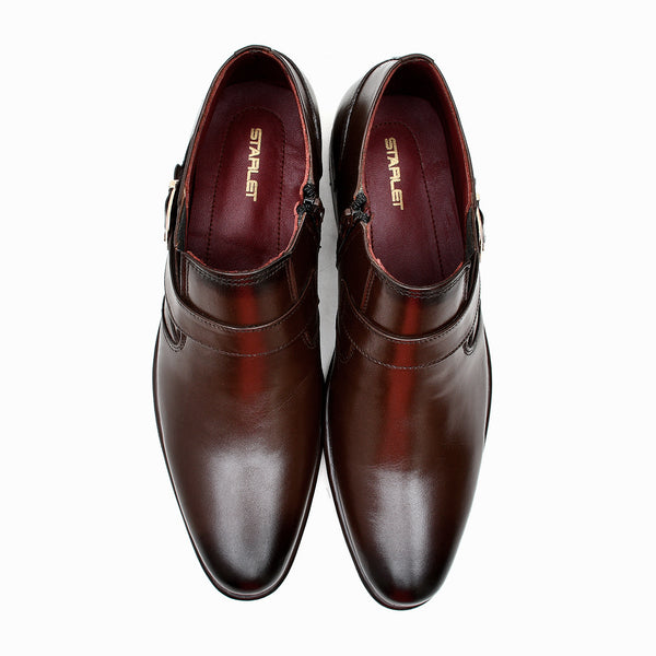Starlet LEATHER SHOES - FCG-8064 BROWN MEN FORMAL
