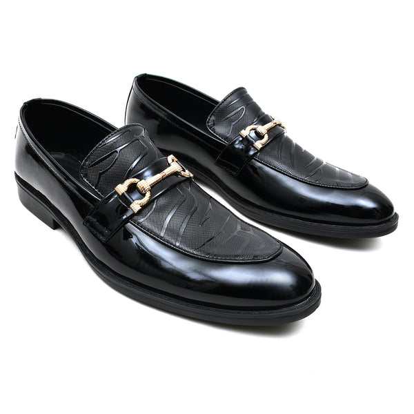Starlet LEATHER SHOES - FCG-8065 BLACK MEN FORMAL