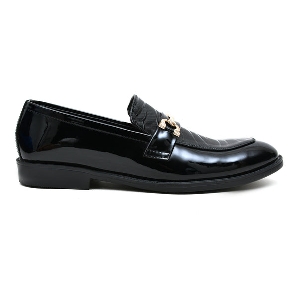 starlet LEATHER SHOES - FCG-8065 BLACK MEN FORMAL