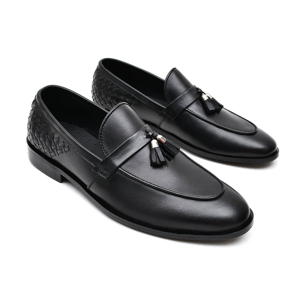 Starlet LEATHER SHOES - FCG-8071 BLACK MEN FORMAL