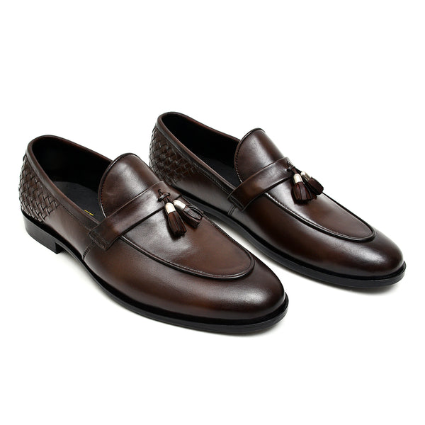 Starlet LEATHER SHOES - FCG-8071 BROWN MEN FORMAL
