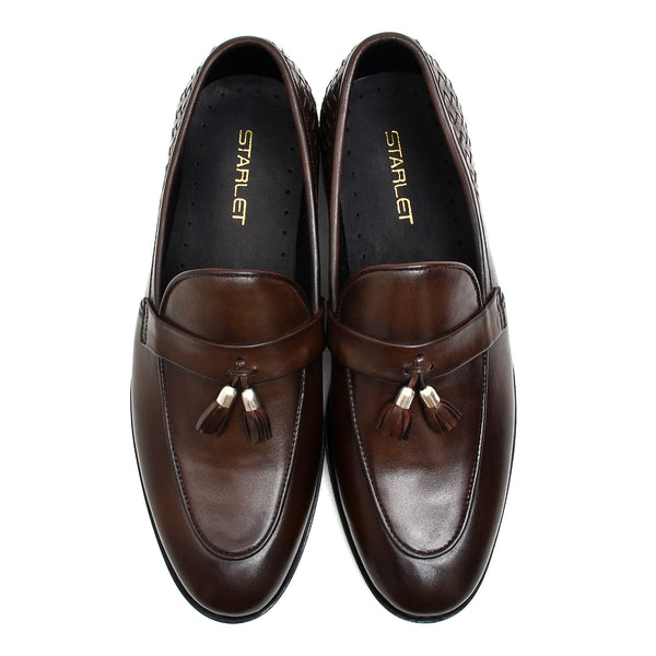 Starlet LEATHER SHOES - FCG-8071 BROWN MEN FORMAL