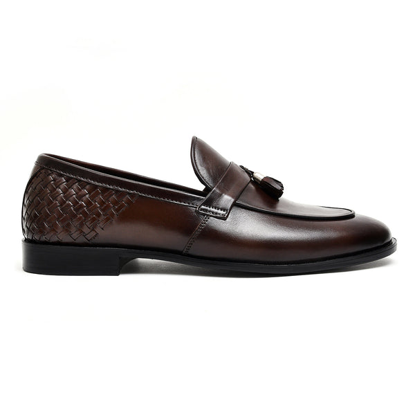 starlet LEATHER SHOES - FCG-8071 BROWN MEN FORMAL