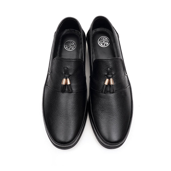Starlet LEATHER SHOES - FCG-8094 BLACK MEN FORMAL