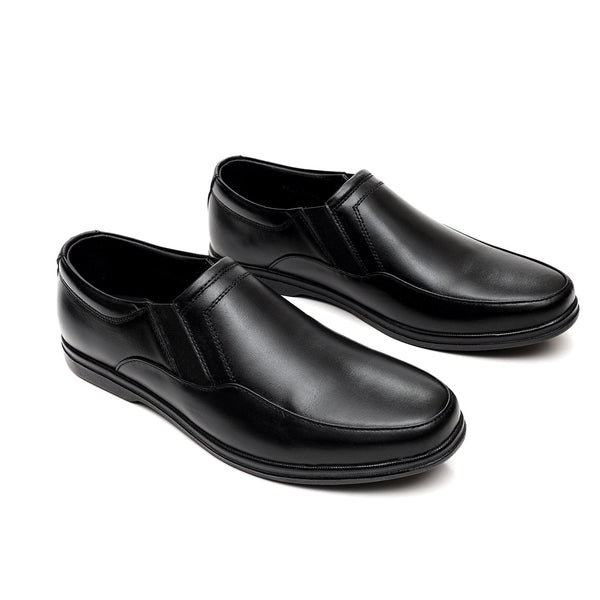 Starlet LEATHER SHOES - FCG-8095 BLACK MEN FORMAL