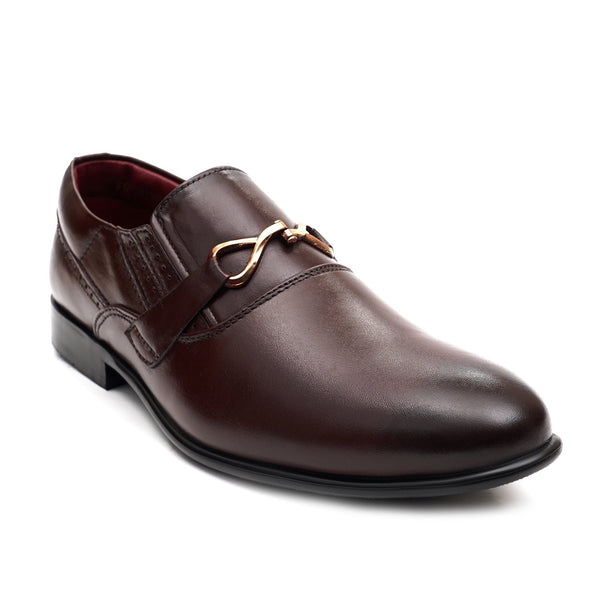 starlet LEATHER SHOES - FCG-8106 MAROON MEN FORMAL