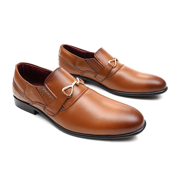 Starlet LEATHER SHOES - FCG-8106 MUSTARD MEN FORMAL