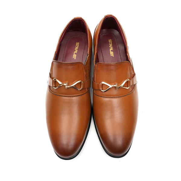 Starlet LEATHER SHOES - FCG-8106 MUSTARD MEN FORMAL