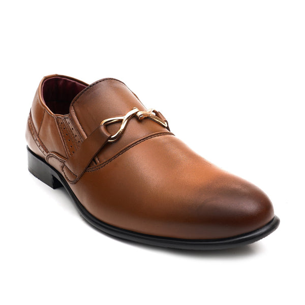 starlet LEATHER SHOES - FCG-8106 MUSTARD MEN FORMAL