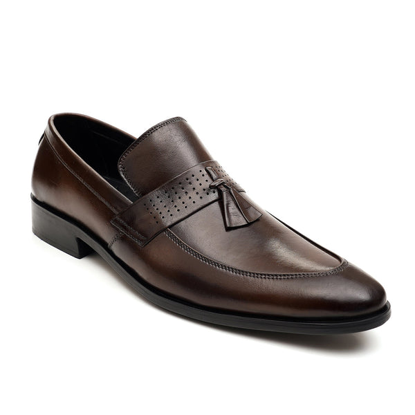 Starlet LEATHER SHOES - FCG-8110 BROWN MEN FORMAL