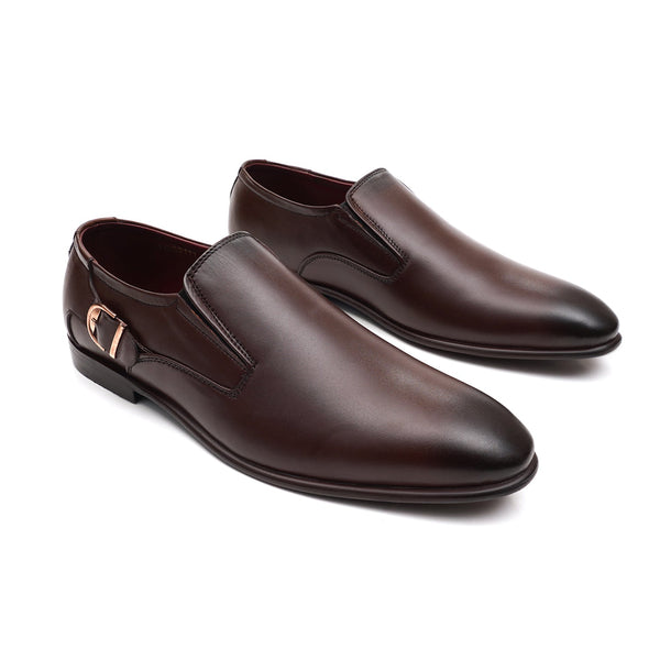 Starlet LEATHER SHOES - FCG-8111 BROWN MEN FORMAL