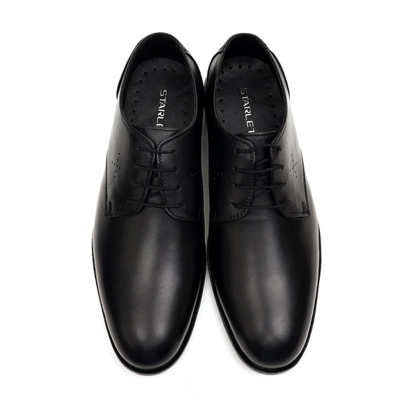 Starlet LEATHER SHOES - FCG-8112 BLACK MEN FORMAL