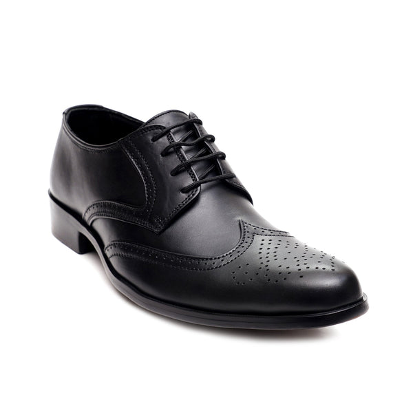 starlet LEATHER SHOES - FCG-8114 BLACK MEN FORMAL