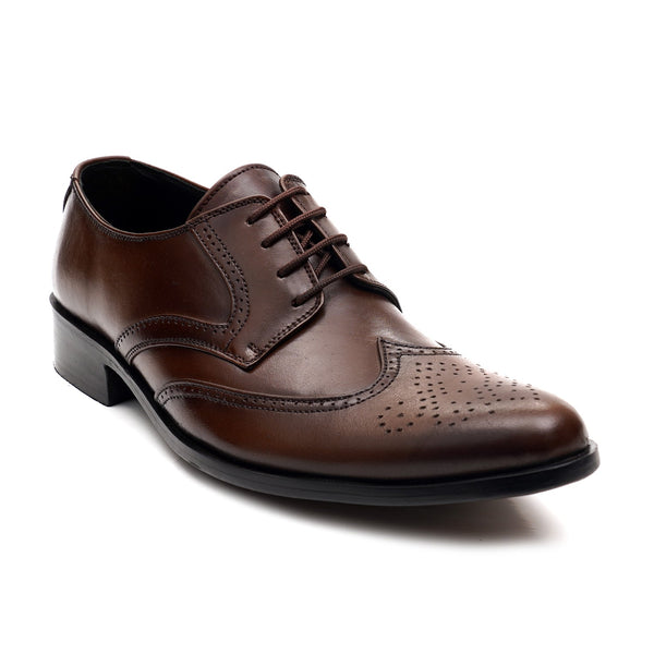 starlet LEATHER SHOES - FCG-8114 BROWN MEN FORMAL