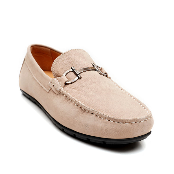 Starlet LEATHER SHOES - FLD-03 BEIGE MEN LOAFER