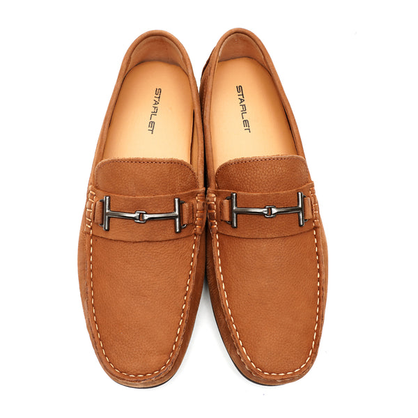 Starlet LEATHER SHOES - FLD-04 MUSTARD MEN LOAFER