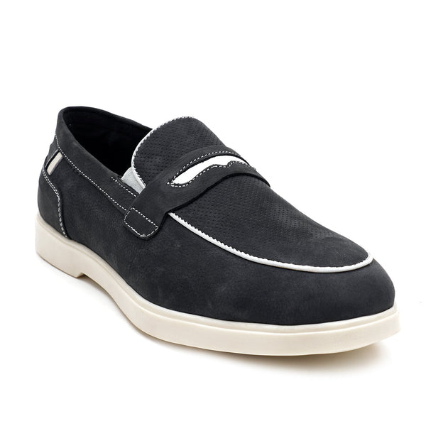 Starlet LEATHER SHOES - LBY-051 BLUE MEN LOAFER