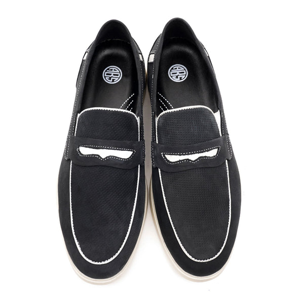 Starlet LEATHER SHOES - LBY-051 BLUE MEN LOAFER