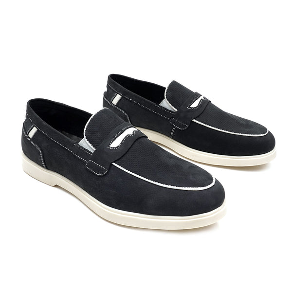 starlet LEATHER SHOES - LBY-051 BLUE MEN LOAFER