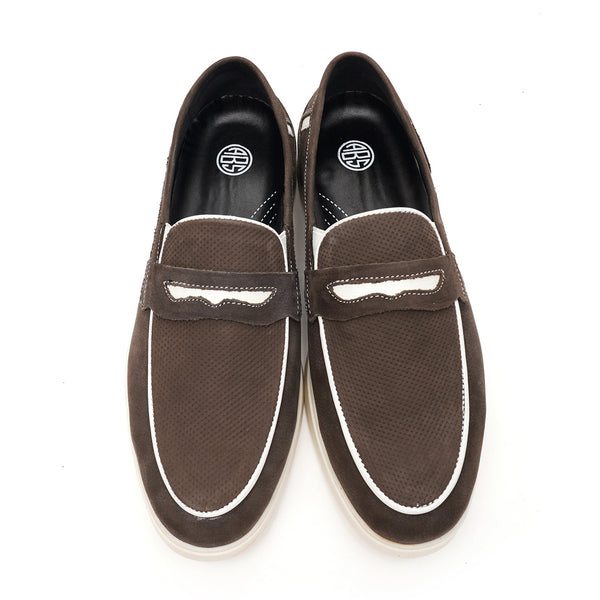 Starlet LEATHER SHOES - LBY-051 BROWN MEN LOAFER