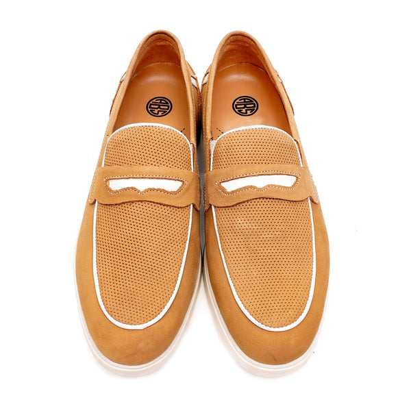 Starlet LEATHER SHOES - LBY-051 CAMEL MEN LOAFER