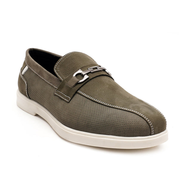 starlet LEATHER SHOES - LBY-052 GREEN MEN LOAFER
