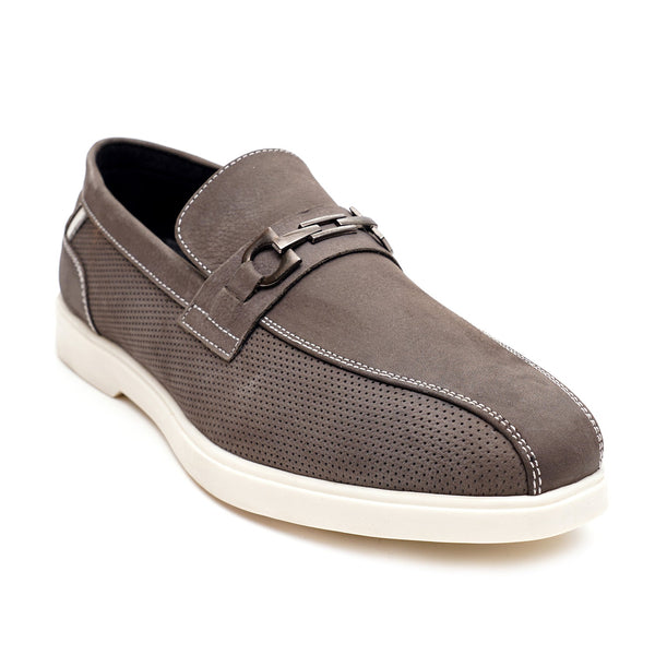 Starlet LEATHER SHOES - LBY-052 GREY MEN LOAFER