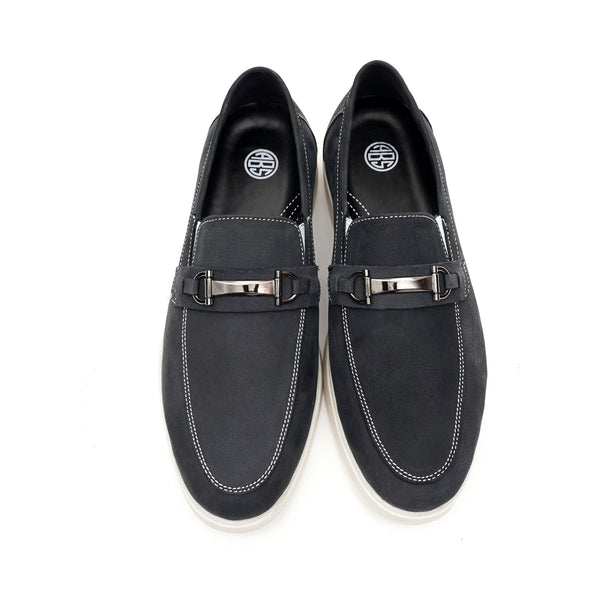 Starlet LEATHER SHOES - LBY-053 BLUE MEN LOAFER