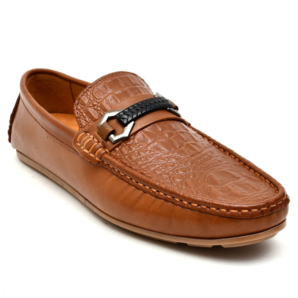 starlet LEATHER SHOES - LFR-053 TAN MEN LOAFER