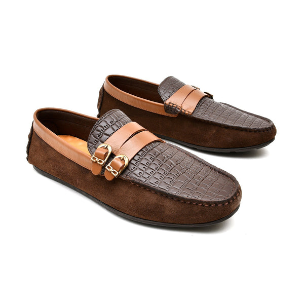 Starlet LEATHER SHOES - LFR-101 BROWN MEN LOAFER