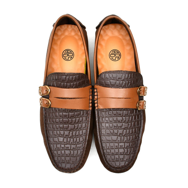 Starlet LEATHER SHOES - LFR-101 BROWN MEN LOAFER