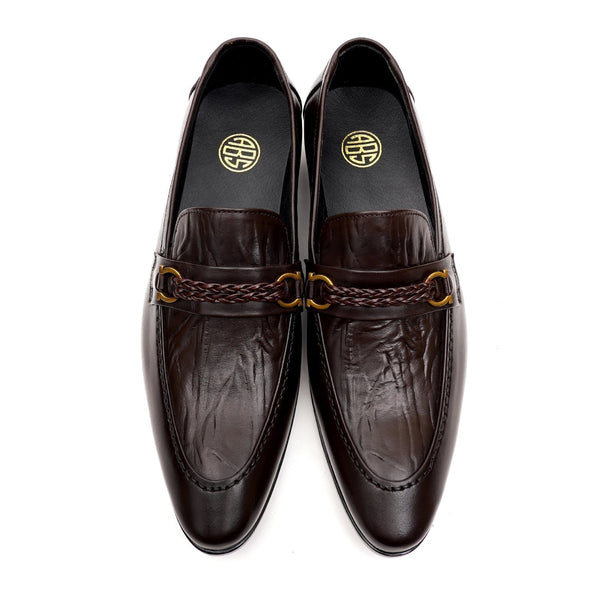 Starlet LEATHER SHOES - MJG-0004 BROWN MEN FORMAL