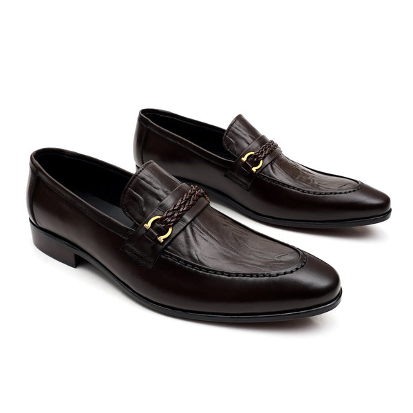 starlet LEATHER SHOES - MJG-0004 BROWN MEN FORMAL